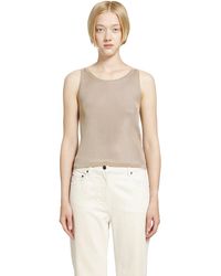 Saint Laurent - Viscose Tank Top - Lyst
