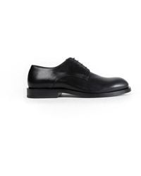 Jil Sander - Oily Calf Leather Lace-Up - Lyst