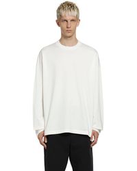 Jil Sander - Cotton Crewneck Long Sleeve T-Shirt - Lyst