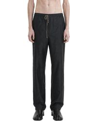 Maison Margiela - Cotton Nylon Silk Drawstring Trousers - Lyst