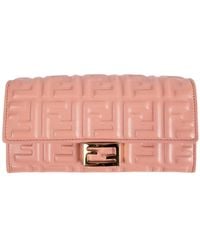 Fendi - Ff Nappa Baguette Chain Wallet - Lyst