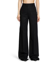 Ann Demeulemeester - Brushed Wool Maaike Flared Leg Trousers - Lyst