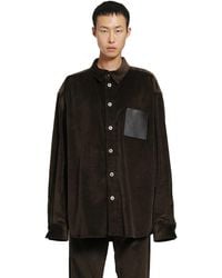 Loewe - Cotton Corduroy Shirt - Lyst