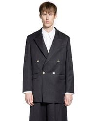Simone Rocha - Double-Breasted Blazer With Daisy Embroidery - Lyst