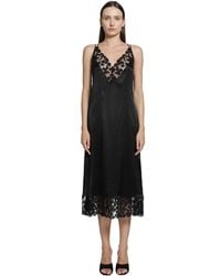 Fendi - Silk And Lace Dress - Lyst