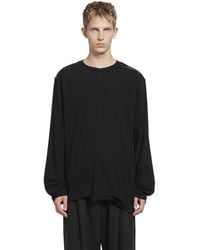 Ziggy Chen - Front Seam Long Sleeve T-Shirt - Lyst