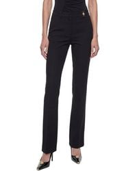Versace - Flared Stretch Wool Trousers - Lyst