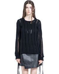 Ann Demeulemeester - Gala Ladder Stitch Sweater - Lyst