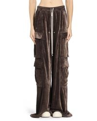 Rick Owens - Viscose Silk Straight Leg Trousers - Lyst