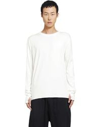 Thom Krom - Stretch Viscose Long Sleeve T-Shirt - Lyst