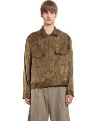Song For The Mute - Floral Jacquard Worker Jacket - Lyst