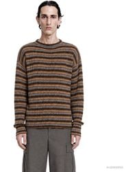 Prada - Shetland Wool Boat Neck Sweater - Lyst