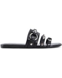 Balenciaga - City Flat Sandals - Lyst