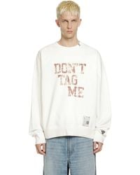 Maison Mihara Yasuhiro - Don'T Tag Me Printed Sweatshirt - Lyst