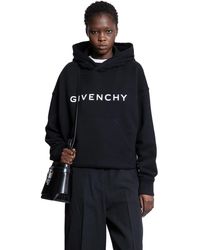 Givenchy - Archetype Cropped Logo Hoodie - Lyst