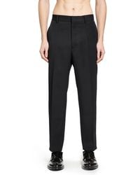 Jil Sander - Wool Gabardine Tapered Trousers - Lyst
