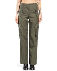 Burberry - Check Trim Gabardine Cargo Trousers - Lyst