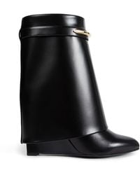 Givenchy - Shark Pinch Leather Ankle Boots - Lyst