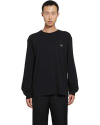 Valentino - Vlogo Long Sleeve T-Shirt - Lyst