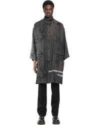Yohji Yamamoto - Jacquard Message Print Long Jacket - Lyst