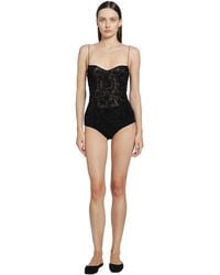 PAULINE DUJANCOURT - Liqaa Lace Bodysuit - Lyst