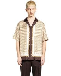 Gucci - Equestrian Silk Twill Bowling Shirt - Lyst