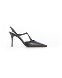 Manolo Blahnik - Nappa Leather T-Bar Pumps - Lyst