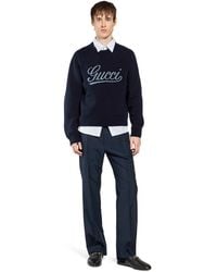Gucci - Striped Cotton Shirt With Web - Lyst