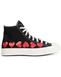 COMME DES GARÇONS PLAY - Multi Heart Hi-Top Sneakers - Lyst