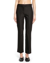 Max Mara - Stretch Cotton And Viscose Trousers - Lyst