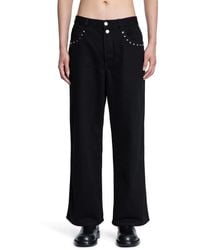 McQueen - Cropped Stud 5 Pocket Jeans - Lyst