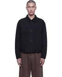Studio Nicholson - Japanese Crinkle Denim Jacket - Lyst