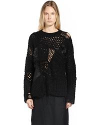Junya Watanabe - Wool Blend Crewneck Knit Sweater - Lyst