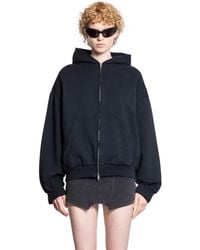 Balenciaga - Flipped Uni Zip-Up Hoodie Regular Fit - Lyst