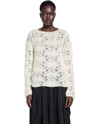 Cdg/cdg - Mohair Lace Knit Sweater - Lyst
