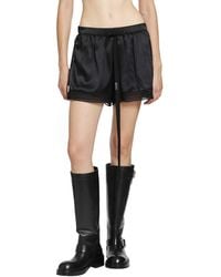 Ann Demeulemeester - Anda Satin Lace Shorts - Lyst