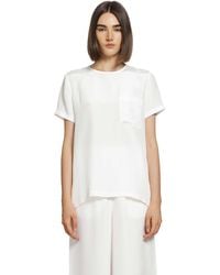 Max Mara - Printed Crepe De Chine Blouse - Lyst
