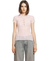 Haikure - Laurie Semi-Sheer Polo Shirt - Lyst