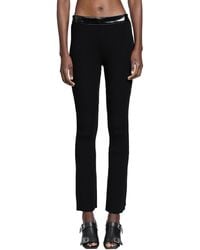 Courreges - Vinyl And Knit Flare Pants - Lyst