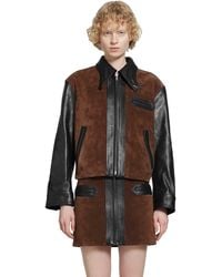 Marni - Suede And Leather Jacket - Lyst