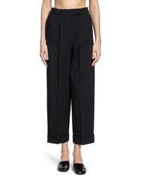 Max Mara - Cropped Wool Tailored Trousers - Lyst