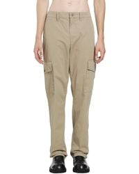 Burberry - Cotton Twill Cargo Trousers - Lyst