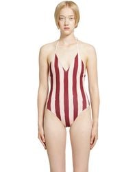 Fendi - Striped Swimsuit - Lyst