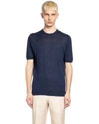 Lardini - Silk Knit T-Shirt - Lyst