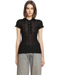 Haikure - Laurie Semi-Sheer Polo Shirt - Lyst