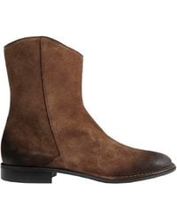 Emporio Armani - Oiled Suede Boots - Lyst
