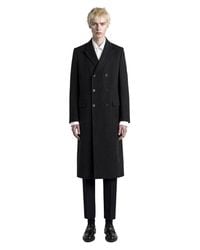 Prada - Double-Breasted Wool Coat - Lyst