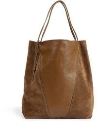 Chloé - Spin Large Suede And Leather Shoulder Bag - Lyst