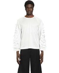 Comme des Garçons - Ruffled Long Sleeve T-Shirt - Lyst