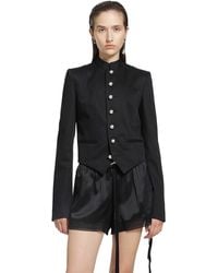 Ann Demeulemeester - Bab Stand Collar Jacket - Lyst